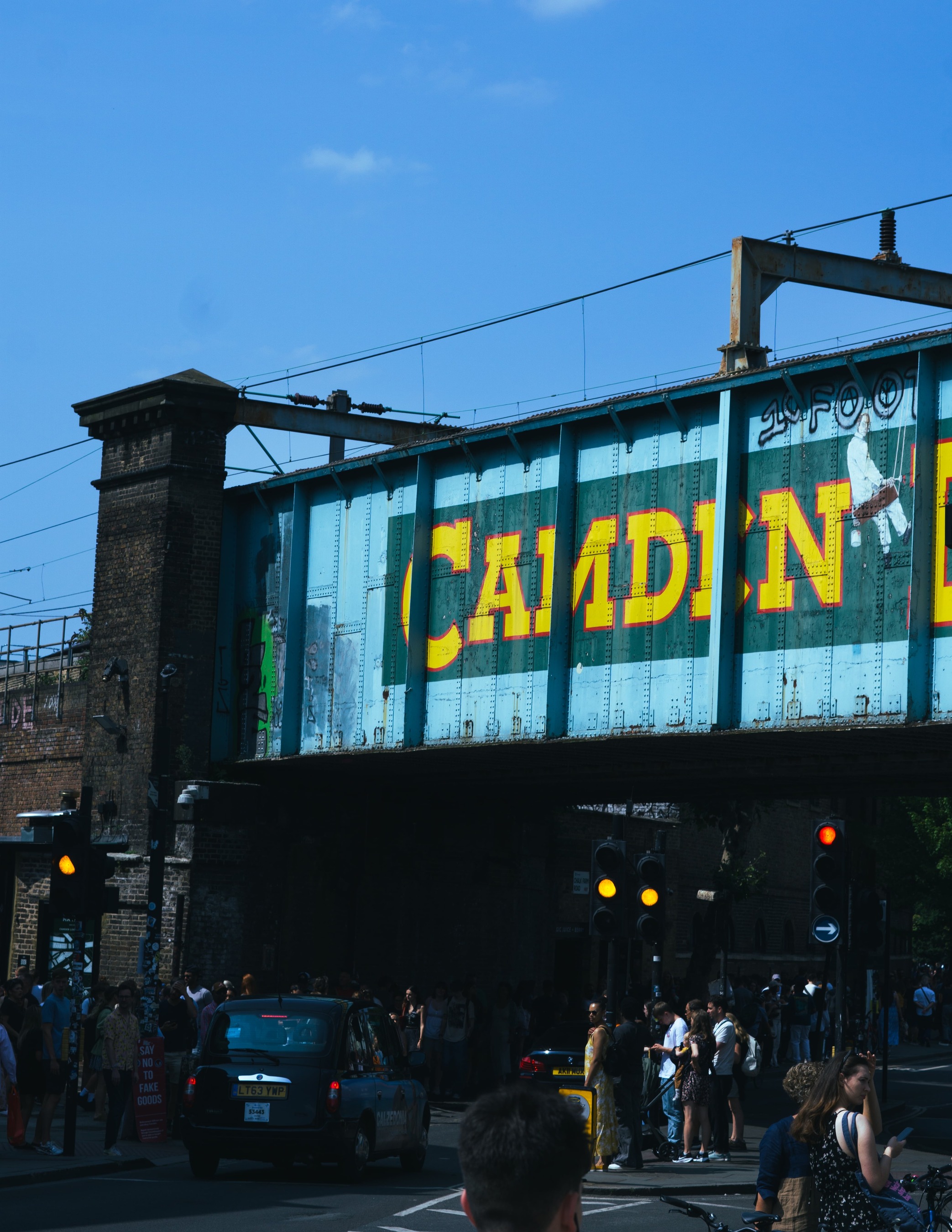 A picture of a busy scene at Camden Market.